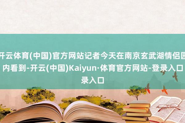 开云体育(中国)官方网站记者今天在南京玄武湖情侣园内看到-开云(中国)Kaiyun·体育官方网站-登录入口