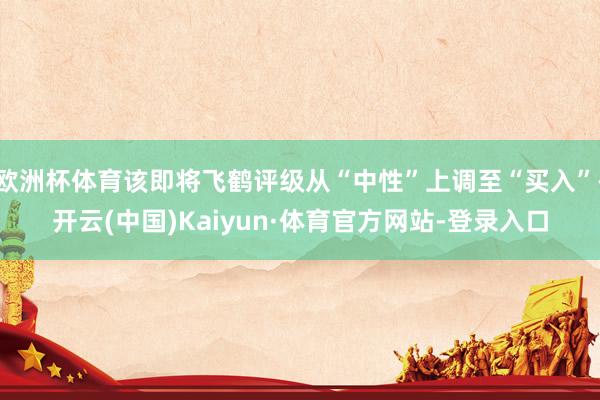 欧洲杯体育该即将飞鹤评级从“中性”上调至“买入”-开云(中国)Kaiyun·体育官方网站-登录入口