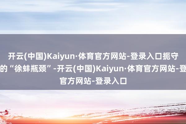 开云(中国)Kaiyun·体育官方网站-登录入口扼守着驰名的“徐蚌瓶颈”-开云(中国)Kaiyun·体育官方网站-登录入口