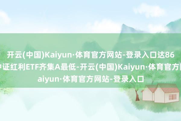 开云(中国)Kaiyun·体育官方网站-登录入口达86.37%;招商中证红利ETF齐集A最低-开云(中国)Kaiyun·体育官方网站-登录入口
