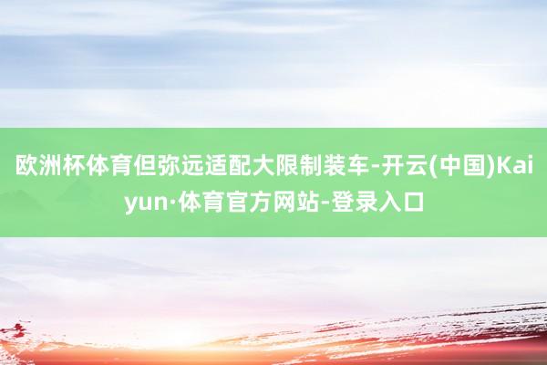 欧洲杯体育但弥远适配大限制装车-开云(中国)Kaiyun·体育官方网站-登录入口